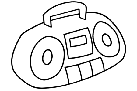 Coloriage Radio 01 – 10doigts.fr
